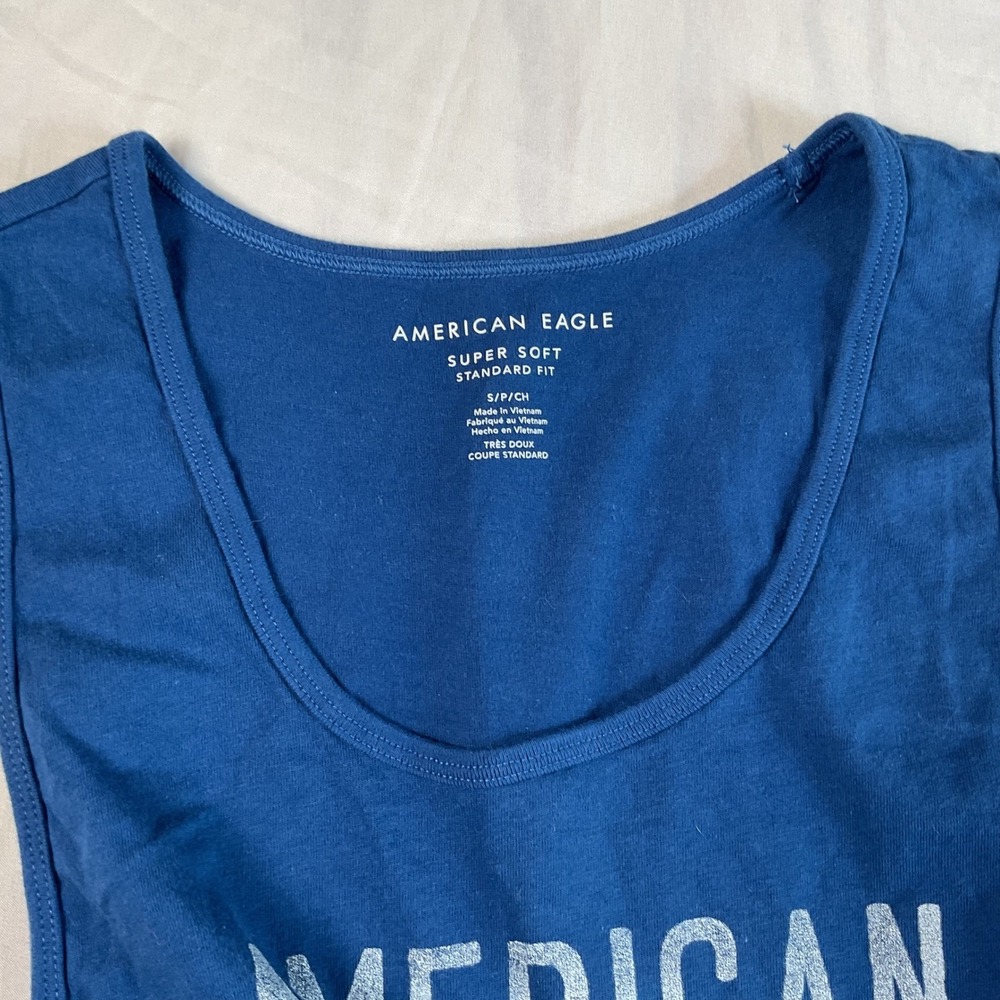 American Eagle Tank Top Shirt Mens S Blue Sleeveless Muscle Casual Summer Lot 3 - Picture 7 of 15